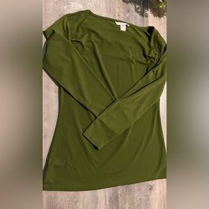 Banana Republic Long Sleeve Squared Neck Shirt Small